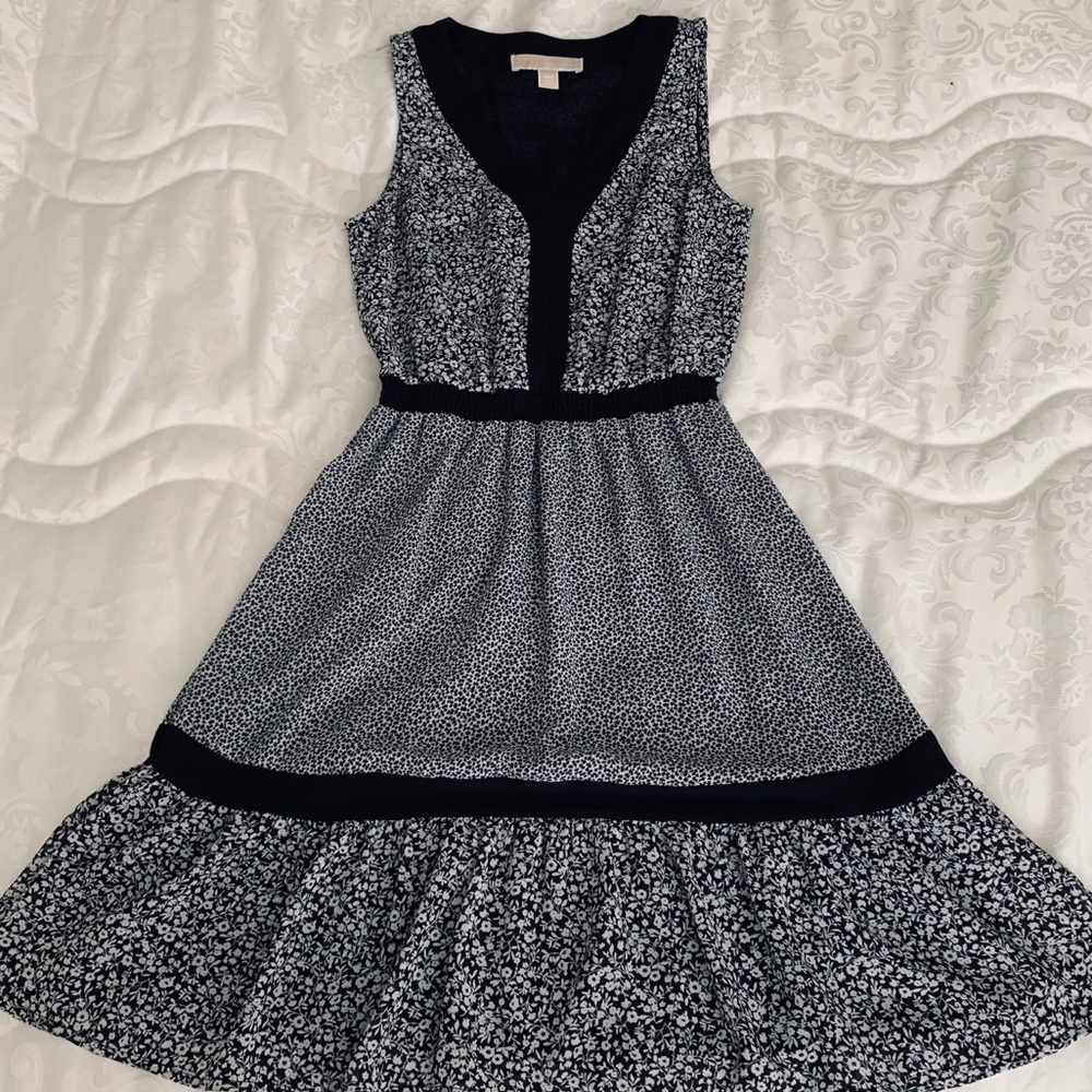 Michael Kors floral v-neck dress